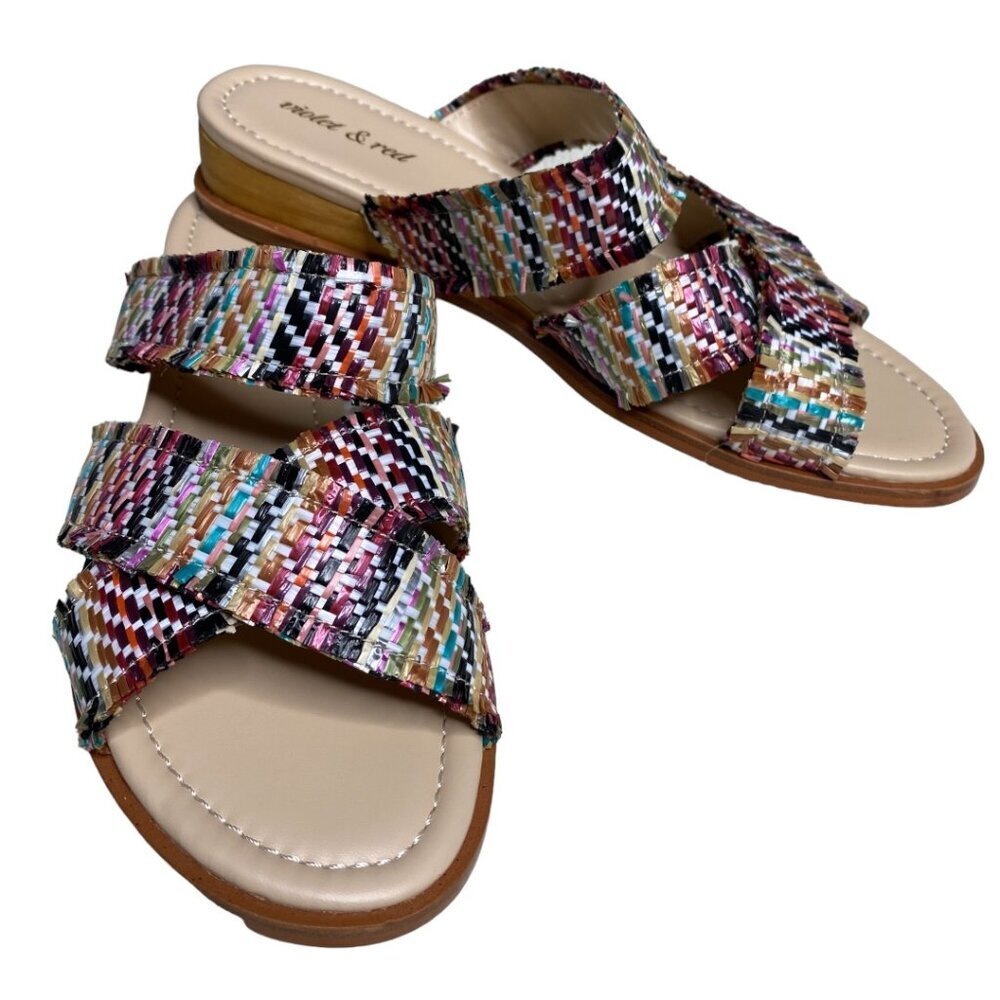Violet & Red Sandal NWOB Size 9.5